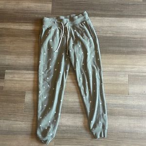 Matching star print joggers
